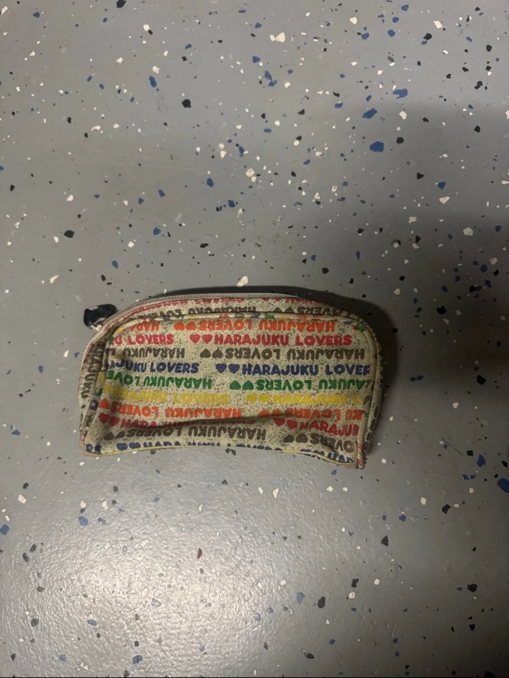 Harajuku Lovers Rainbow Logo Cosmetic Pouch - Multicolor
